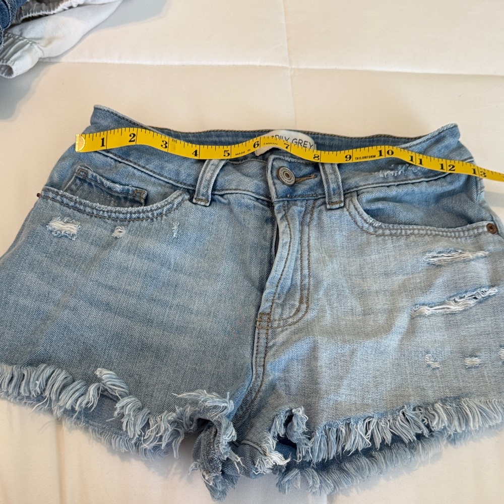 Trendy Light Blue Denim Shorts